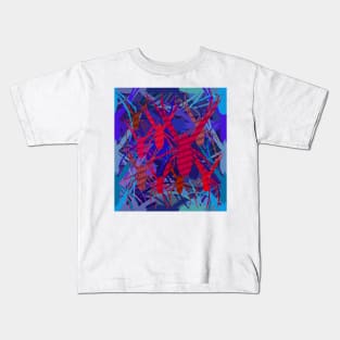 Arachnophobia Blue Red Kids T-Shirt